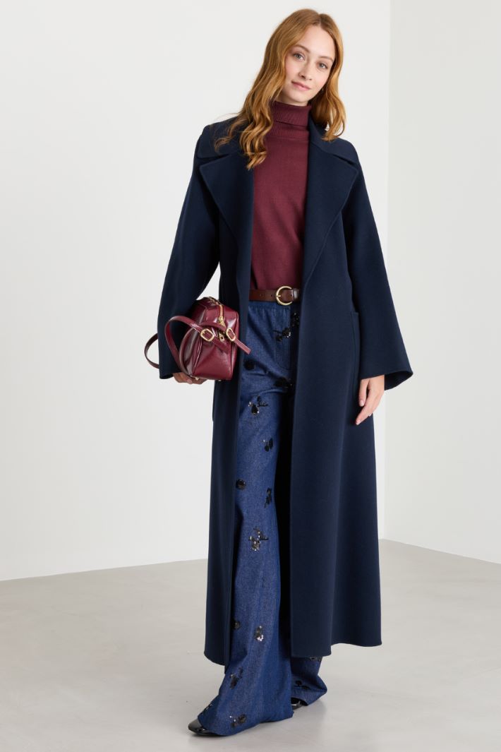 Robe coat - BLUE - Intrend