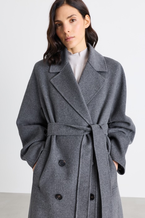 Cappotto doppiopetto in lana