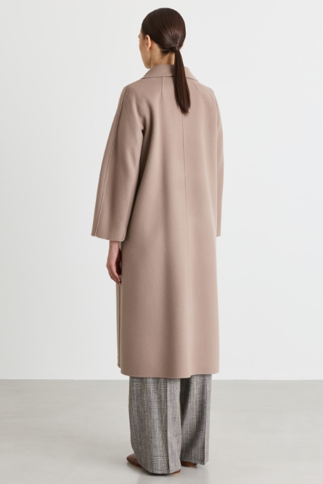Cappotto in drap di lana con cintura