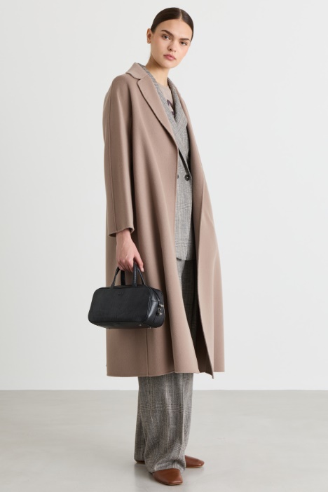 Cappotto in drap con cintura - Intrend