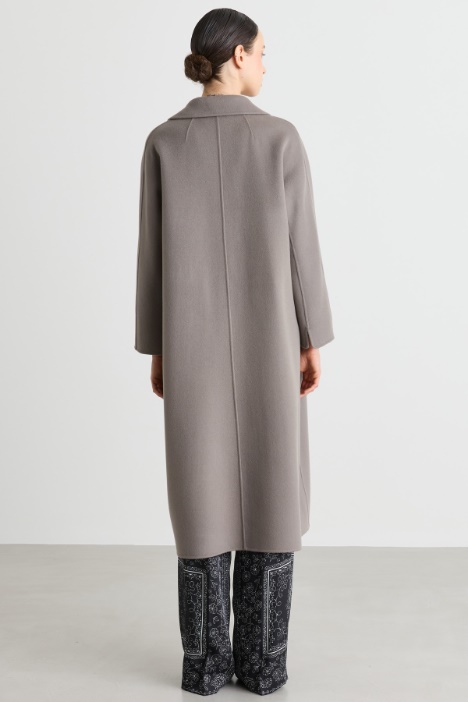 Cappotto in drap di lana con cintura