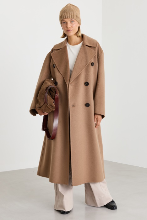 Manteau long en drap double - Intrend