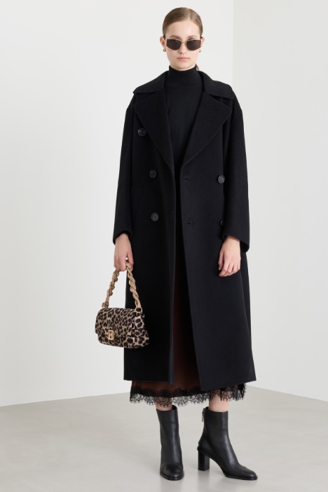 Cappotto lungo in doppio drap - Intrend