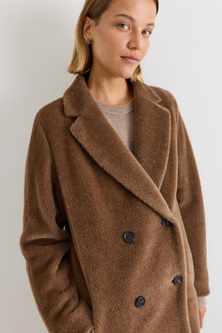 Cappotto doppiopetto - MARRONE - Intrend - 3