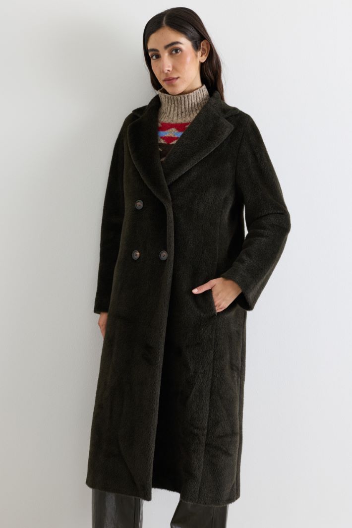 Abrigo de tacto suave - VERDE - Intrend - 2