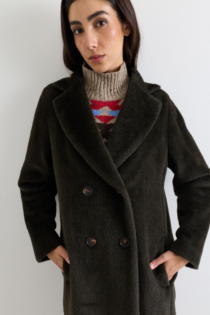 Abrigo de tacto suave - VERDE - Intrend - 3