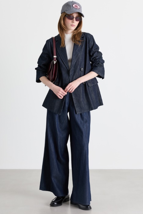 Blazer vaquero de doble botonadura - Intrend