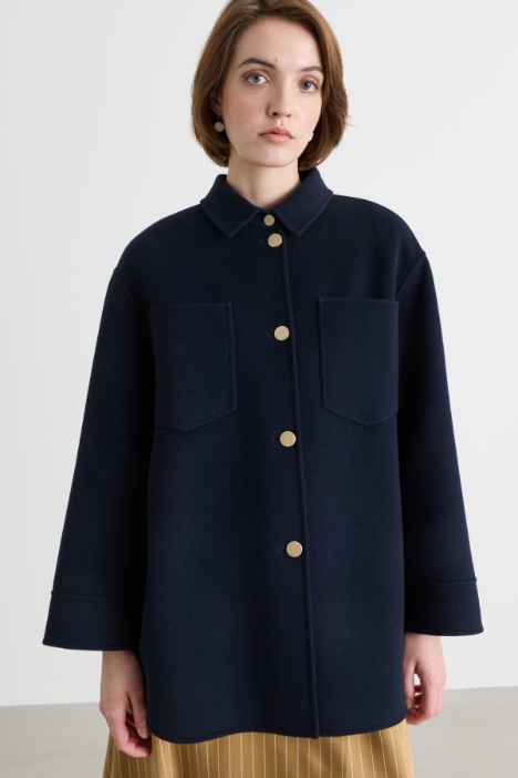 Single-breasted drap jacket - Intrend