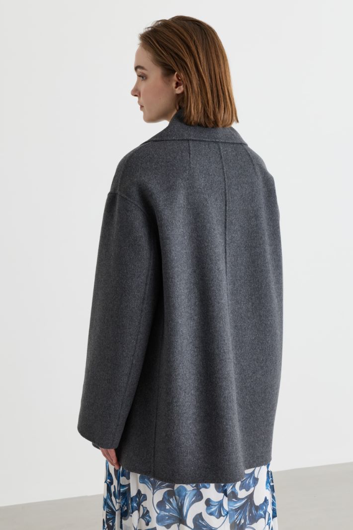 Blazer en drap - GRIS - Intrend - 4
