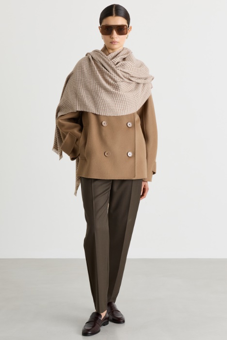 Belted double-breasted coat - Intrend