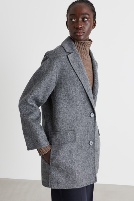 Double-Sided Wool Blazer - Intrend