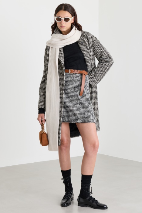Houndstooth miniskirt - Intrend