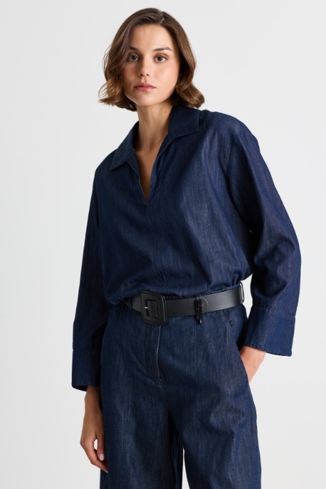 Camicia con scollo a V - Intrend