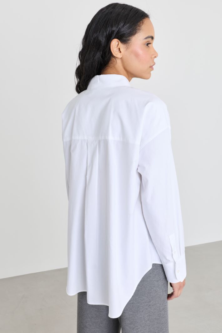 Camicia dritta in Oxford - BIANCO - Intrend - 4