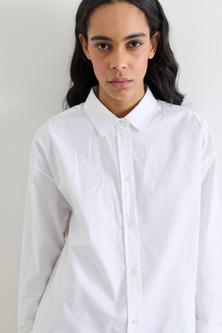 Camicia dritta in Oxford - BIANCO - Intrend - 3