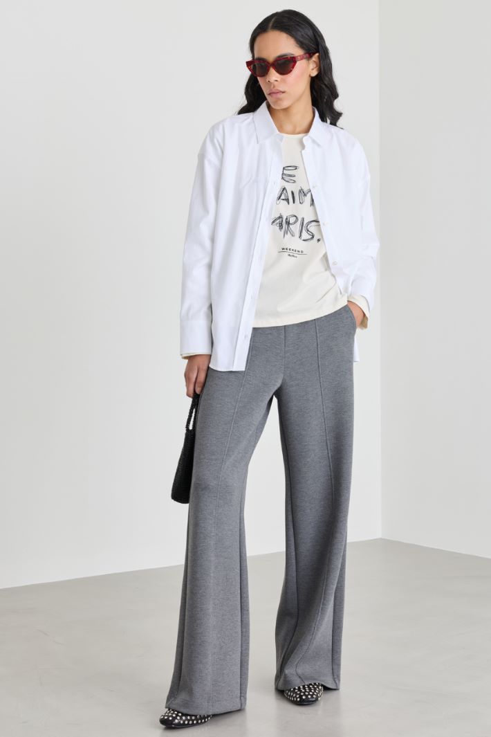 Camicia dritta in Oxford - BIANCO - Intrend