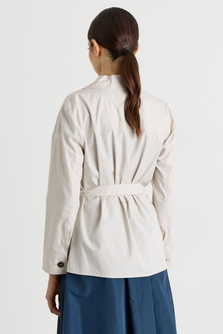 Belted shirt - WHITE - Intrend - 4