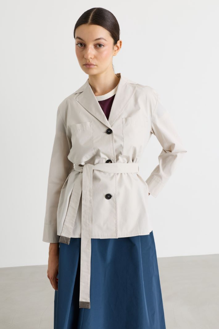 Belted shirt - WHITE - Intrend - 2