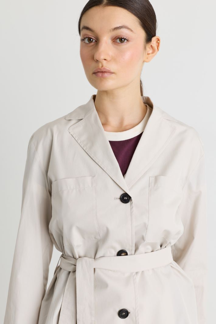 Belted shirt - WHITE - Intrend - 3