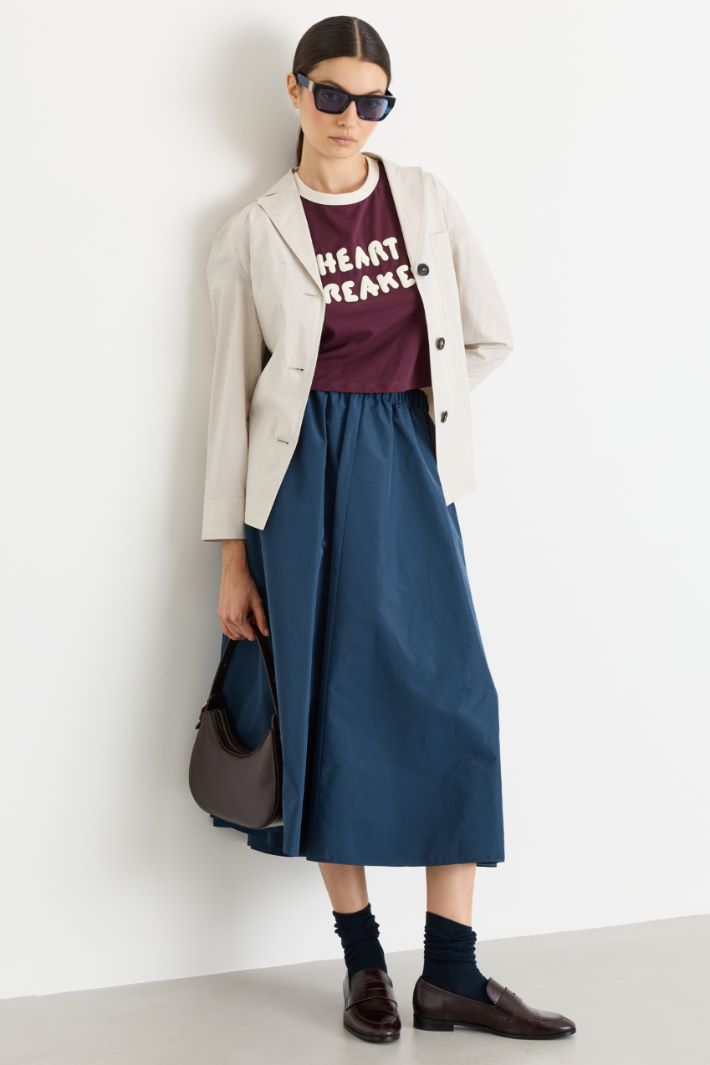 Belted shirt - WHITE - Intrend