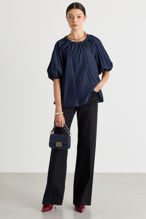 Blusa con mangas abullonadas - Intrend