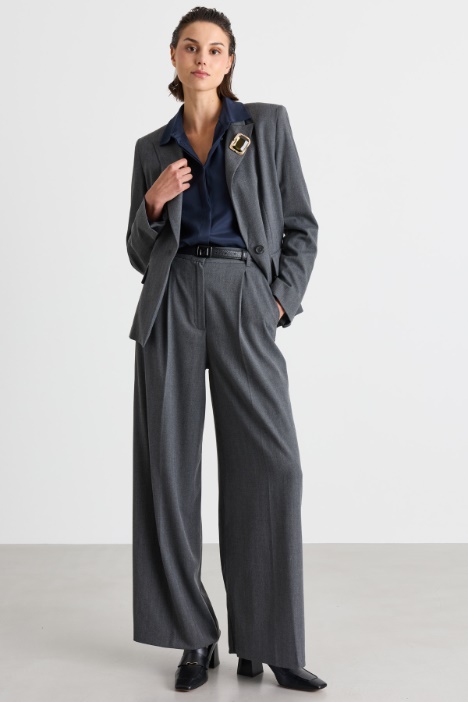 Hemdbluse aus Crêpe de Chine - Intrend