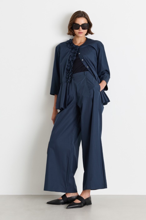 Camicia con balza e ruches - Intrend