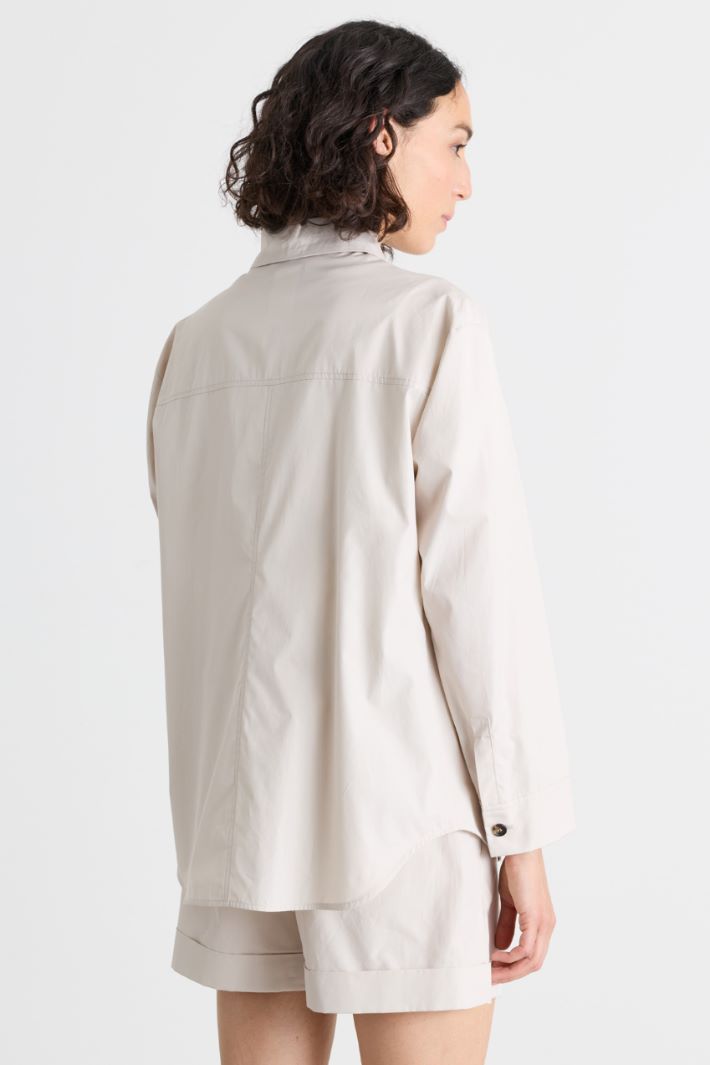 Camicia in popeline - AVORIO - Intrend - 4