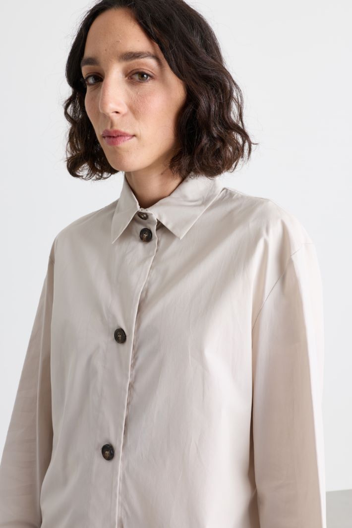 Camicia in popeline - AVORIO - Intrend - 3