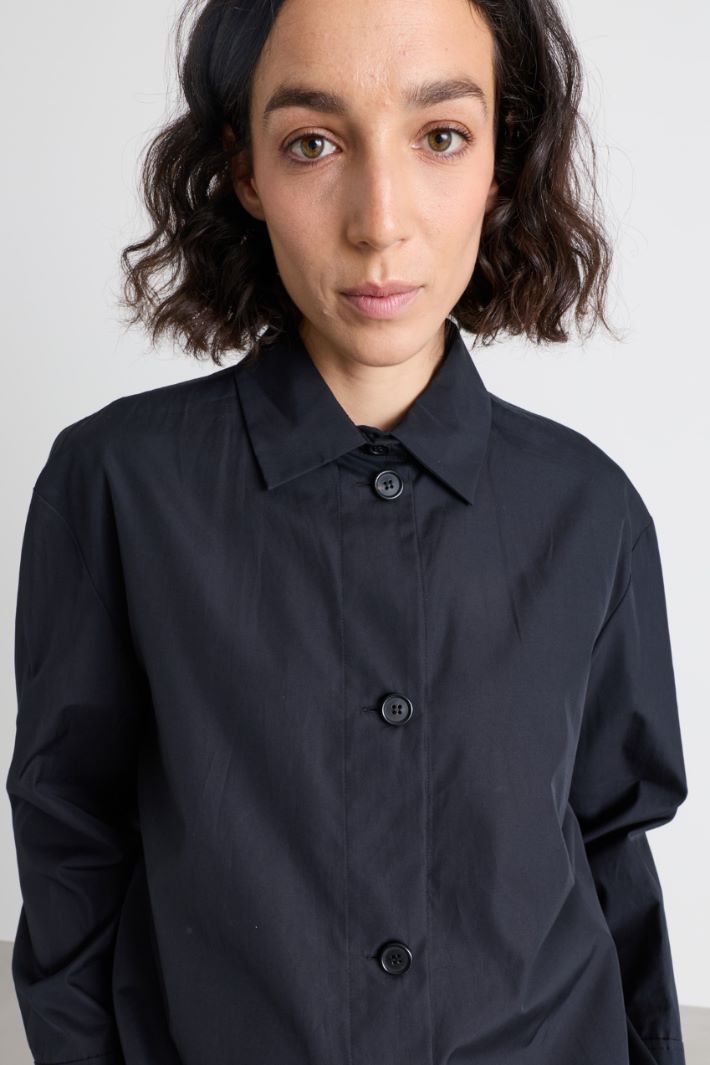Camicia in popeline - NERO - Intrend - 3
