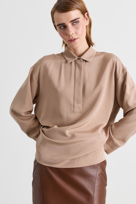 Crepe de chine shirt - Intrend