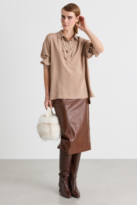 Camicia in crepe de chine - Intrend