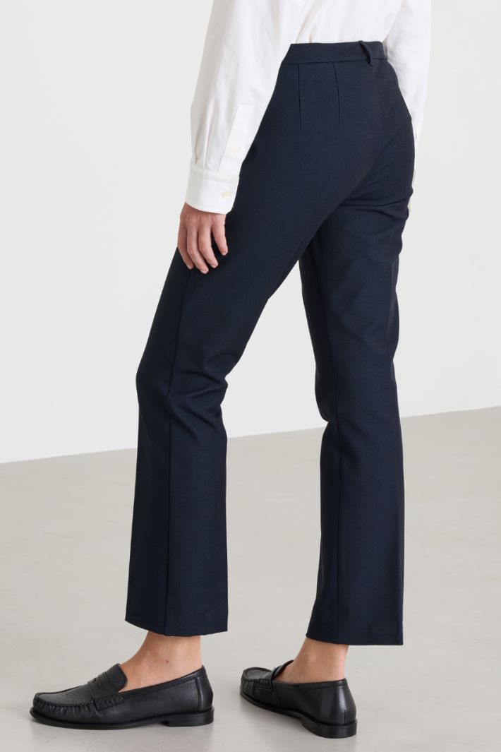 Schmale Cropped-Hose - BLAU - Intrend - 4