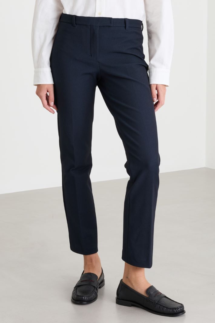 Schmale Cropped-Hose - BLAU - Intrend - 2