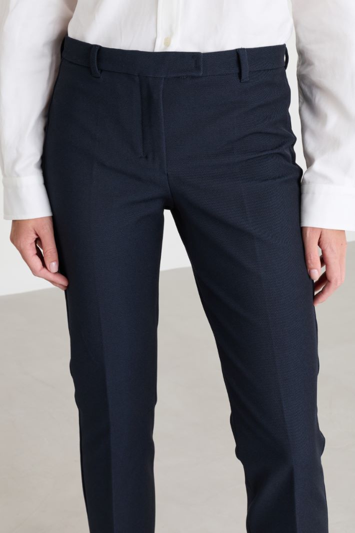 Schmale Cropped-Hose - BLAU - Intrend - 3
