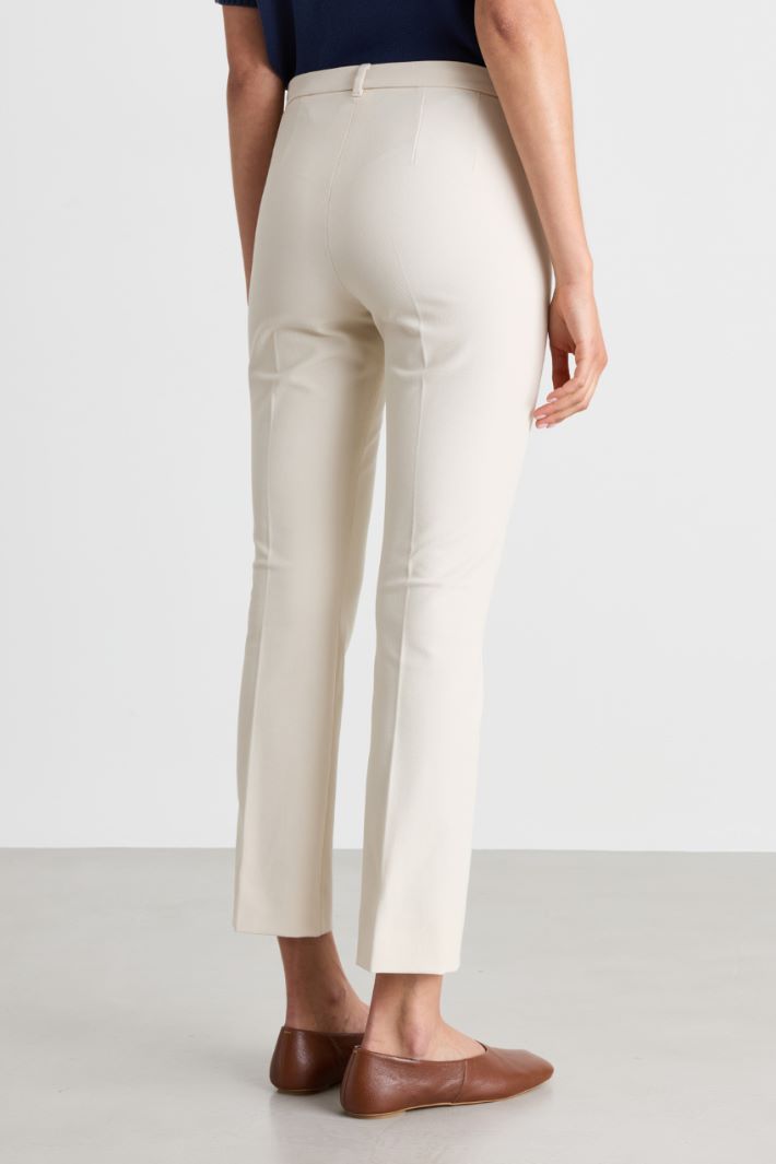 Pantalone crop aderente - BIANCO - Intrend - 4