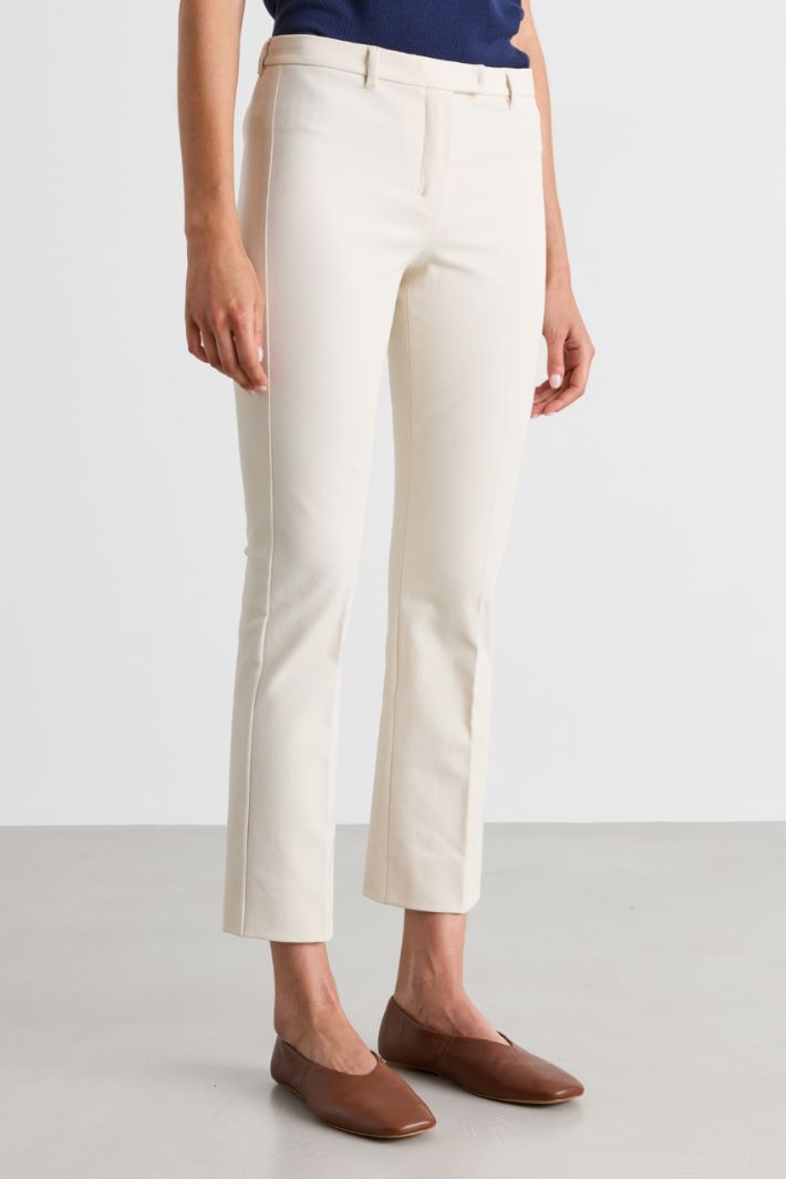 Pantalone crop aderente - BIANCO - Intrend - 2