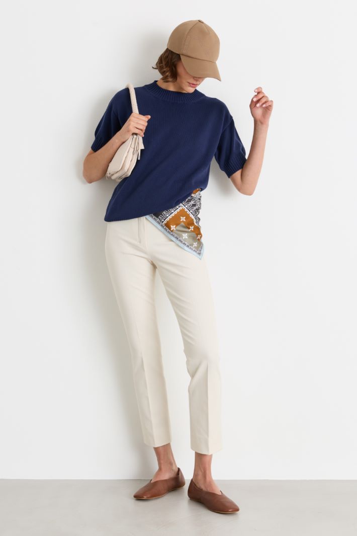Pantalone crop aderente - BIANCO - Intrend