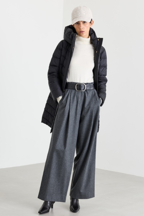 Pantalone ampio in flanella - Intrend