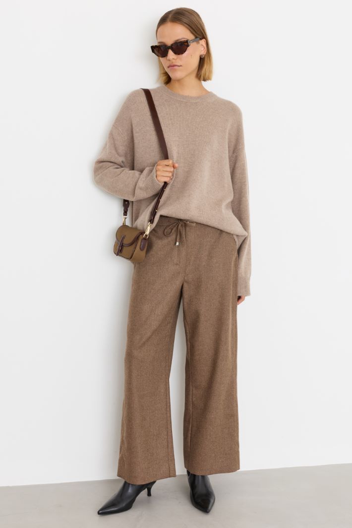 Pantalone con coulisse - CAMMELLO - Intrend