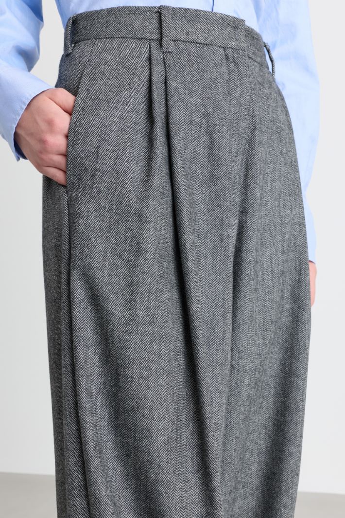 Flannel trousers - GREY - Intrend - 3