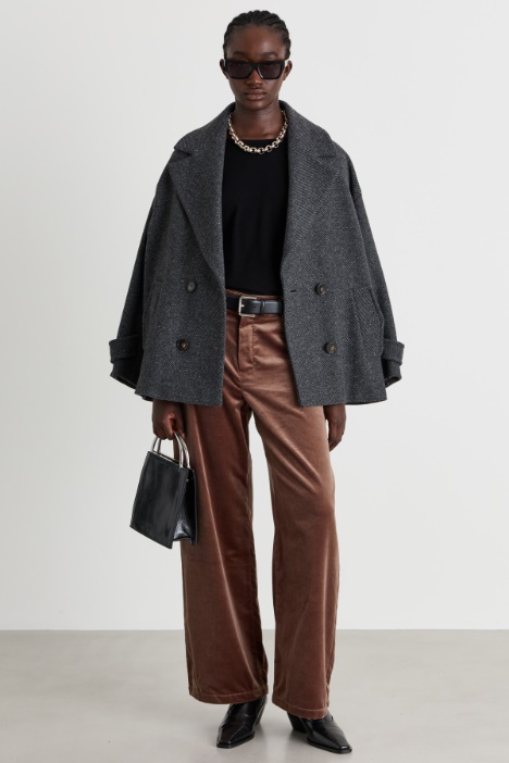 Smooth velvet trousers - Intrend