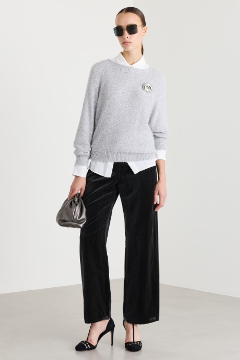Straight-fit corduroy trousers - Intrend
