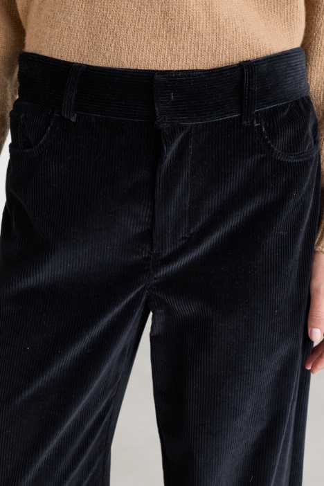 Pantalone in velluto di puro cotone