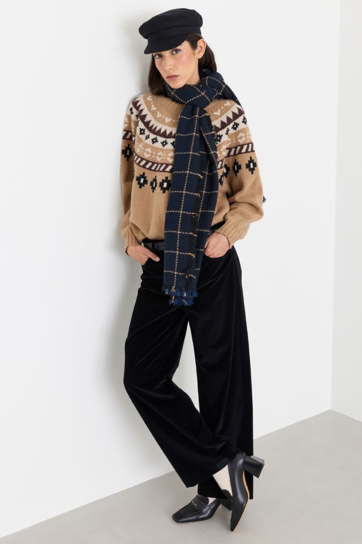 Pantalone in velluto - NERO - Intrend