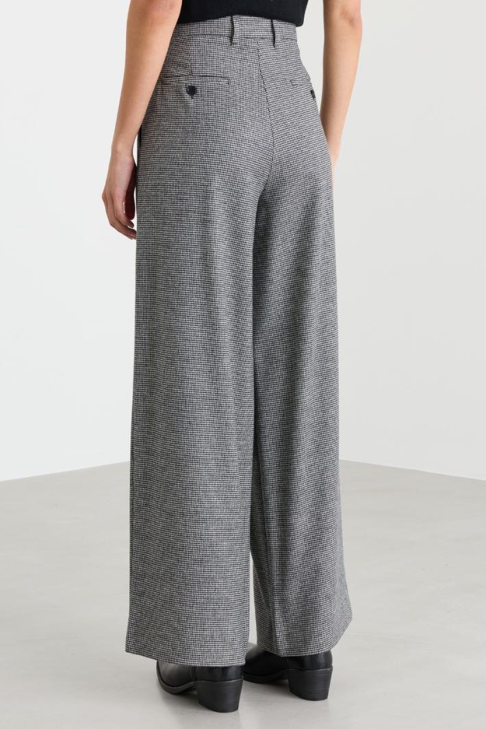 Wide-leg Saxony trousers - GREY - Intrend - 4