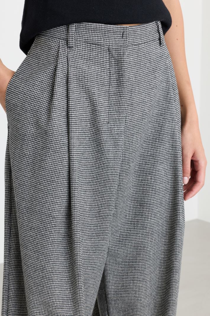 Wide-leg Saxony trousers - GREY - Intrend - 3