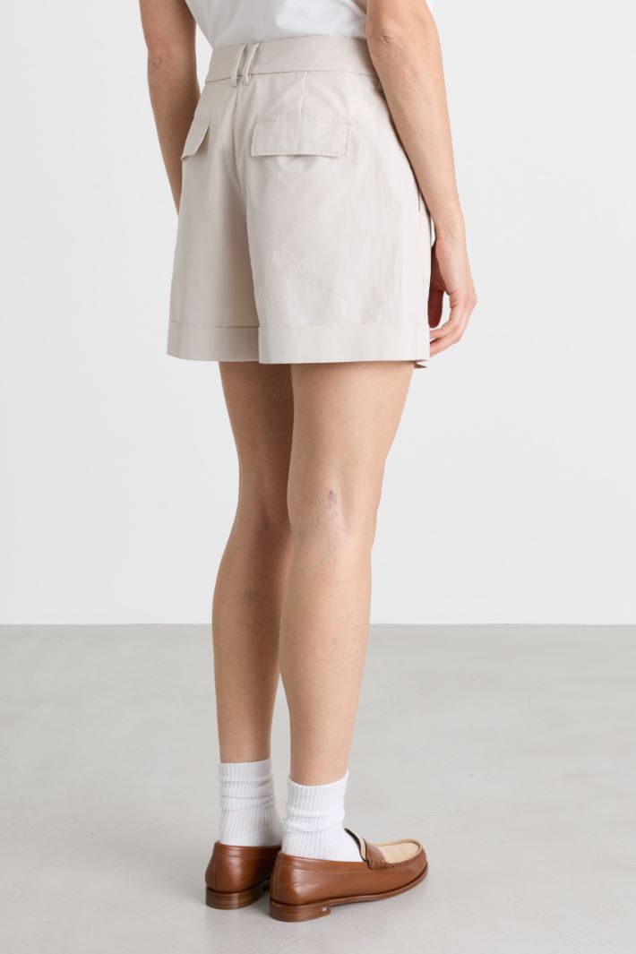 Short en popeline - BLANC - Intrend - 4