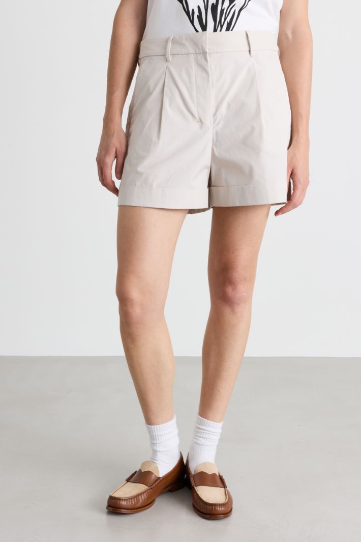 Short en popeline - BLANC - Intrend - 2