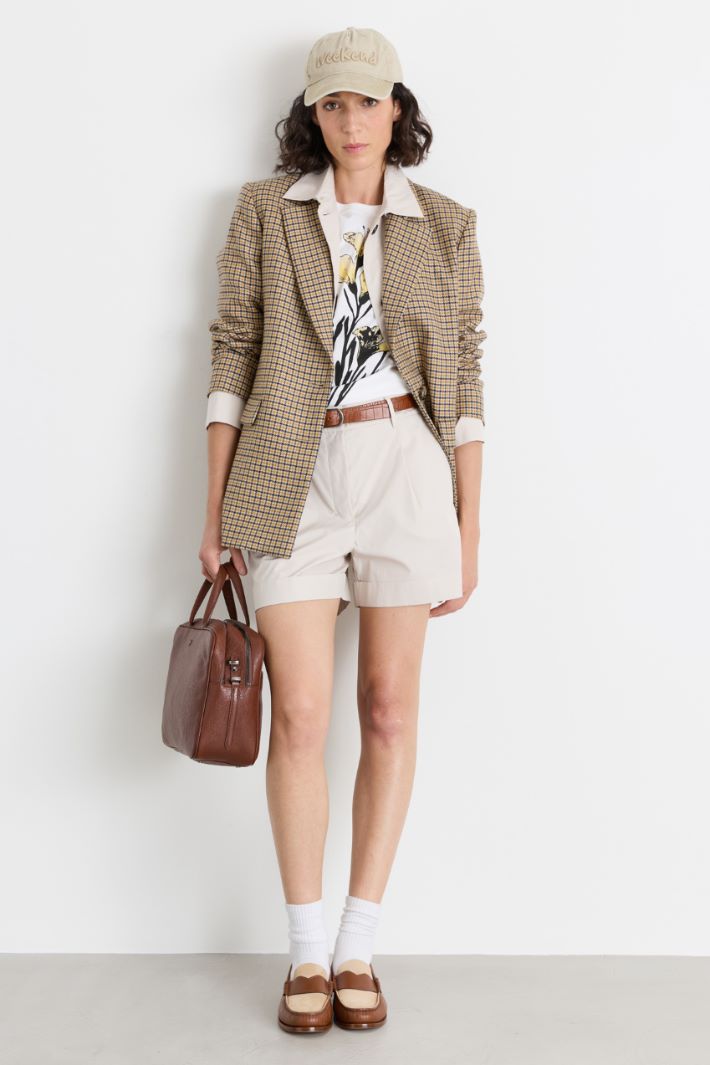 Short en popeline - BLANC - Intrend